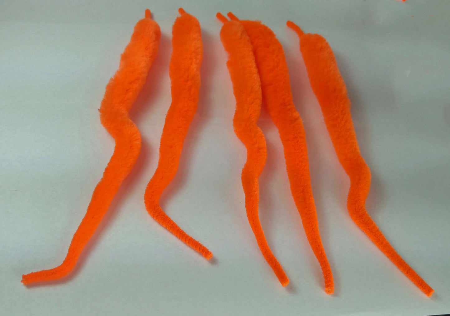 5PK OLDE FLY SHOP SYNTHETIC FABRIC TAIL ORANGE LARGE