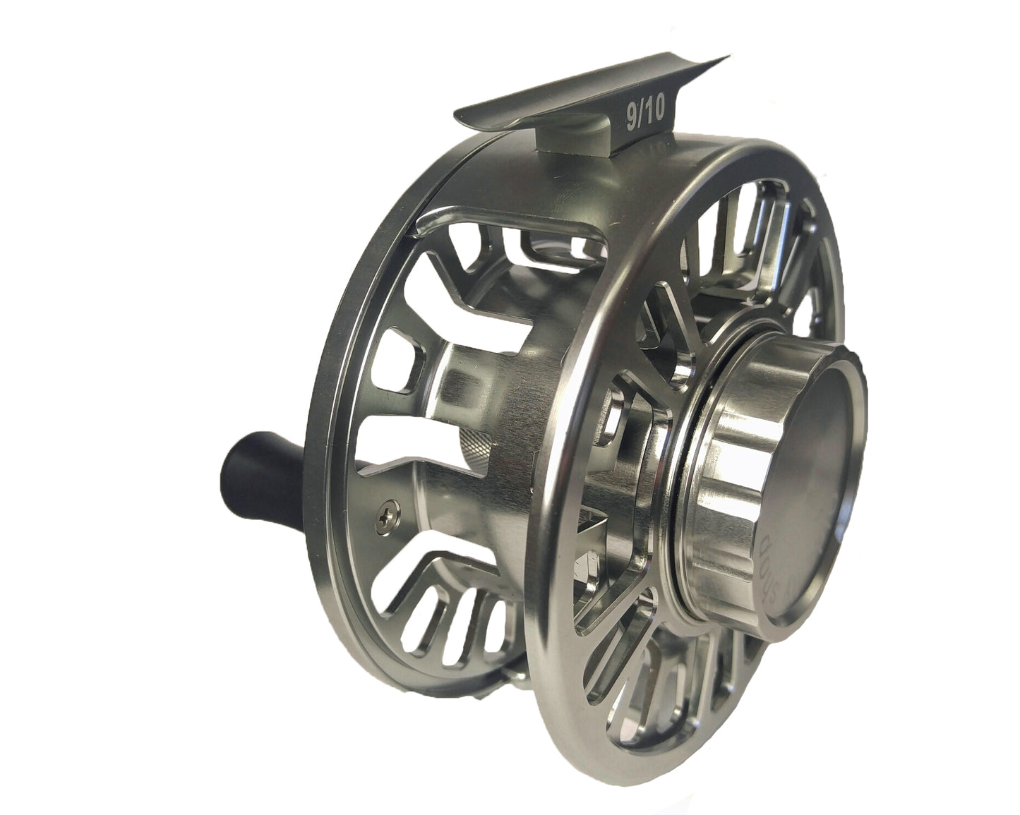LARGE ARBOR PERMIT / TARPON FLY REEL GUN SMOKE GREY MODEL 10/11/12