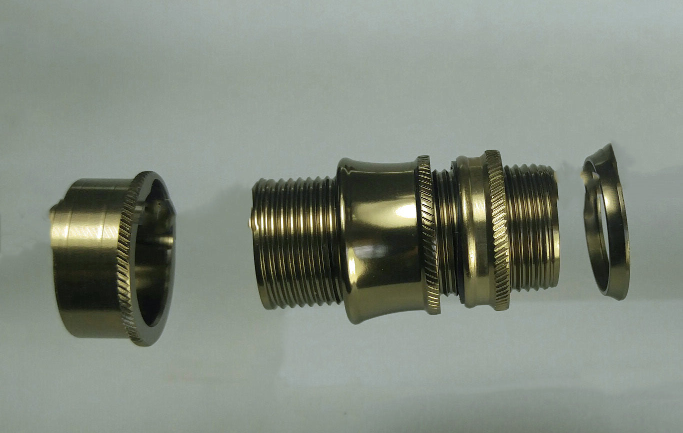 PRECISION MACHINED SKELETON REEL SEAT BRONZE SK UL6C-M FOR 4WT/5WT/6WT FLY ROD