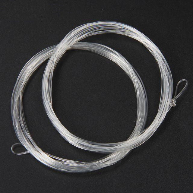 TWO (2) OLDE FLY SHOP FLUOROCARBON KNOTLESS TAPERED LEADER WITH LOOP 0X - 7X