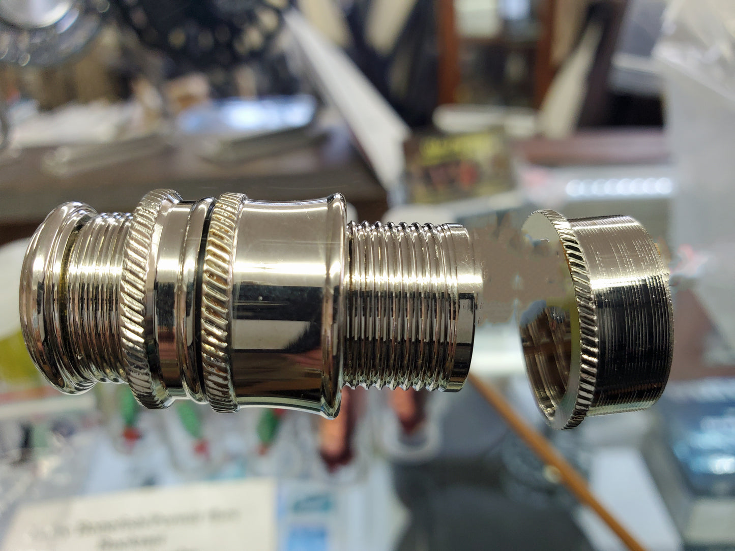 CNC MACHINED SKELETON REEL SEAT NICKEL SILVER UL6NS-M FOR 4WT/5WT/6WT FLY ROD