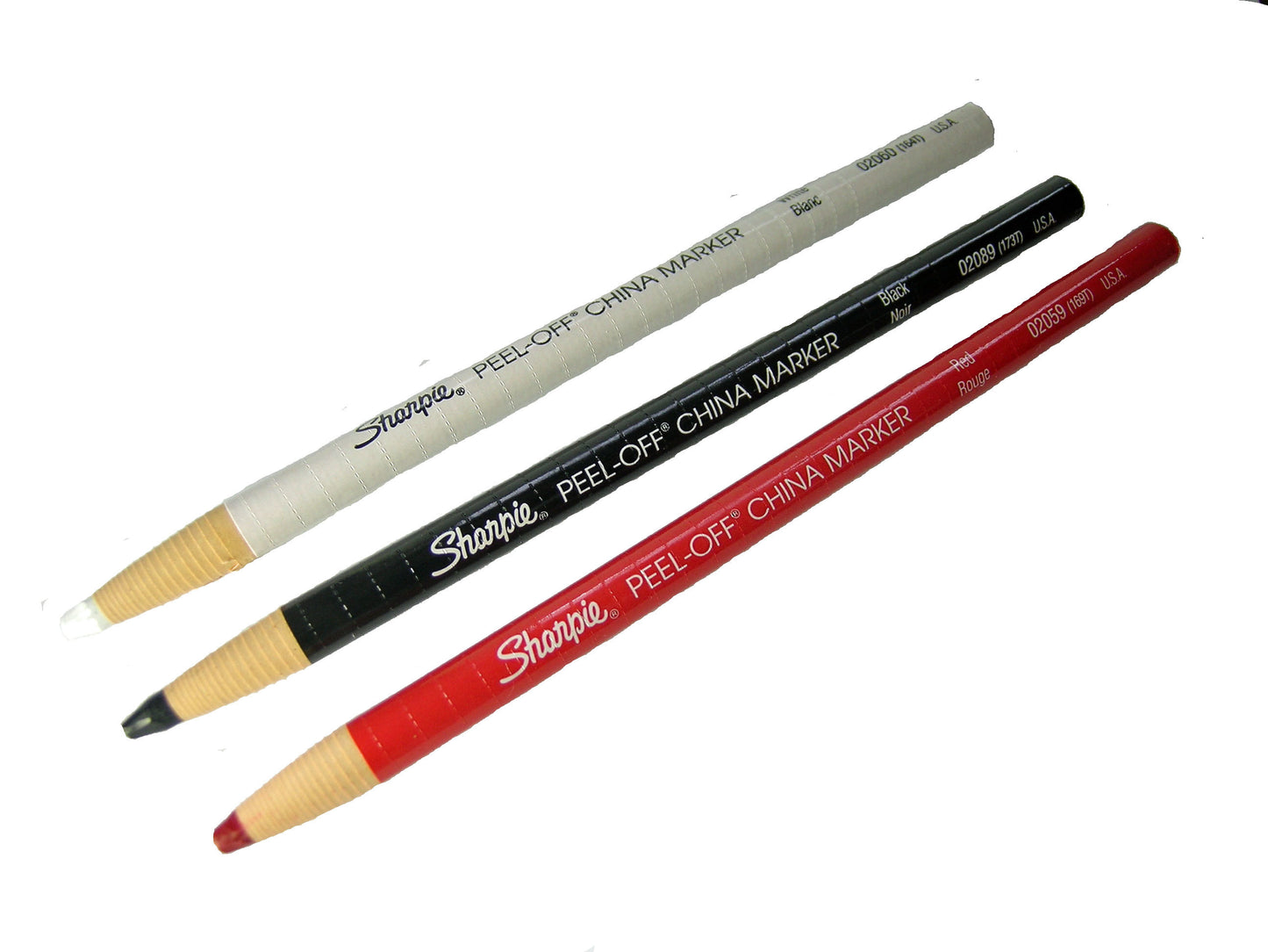 THREE (3) ROD BLANK MARKERS COLOR RED, BLACK AND WHITE