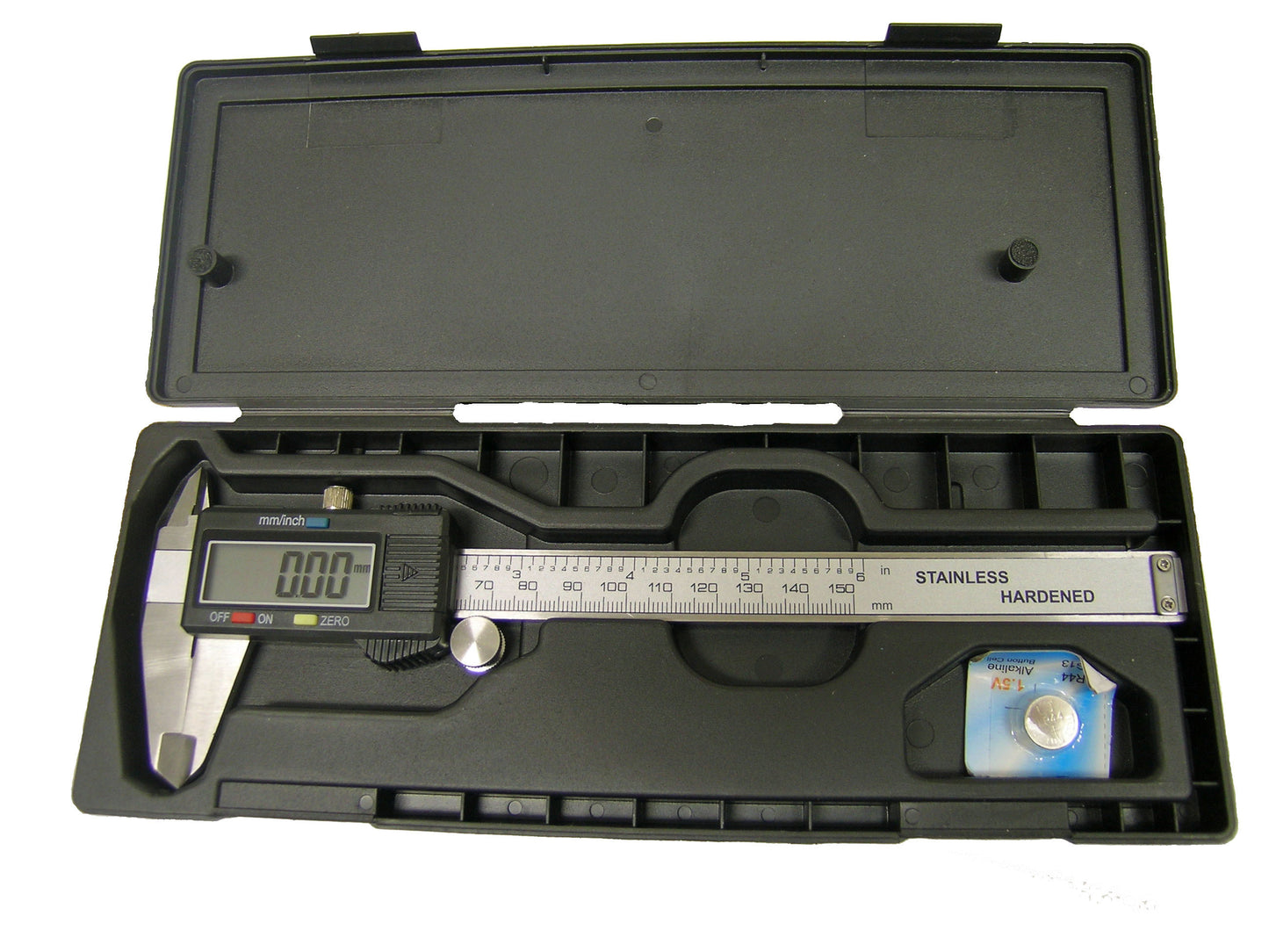 LCD STAINLESS STEEL DIGITAL MICROMETER VERNIER CALIPER 6"
