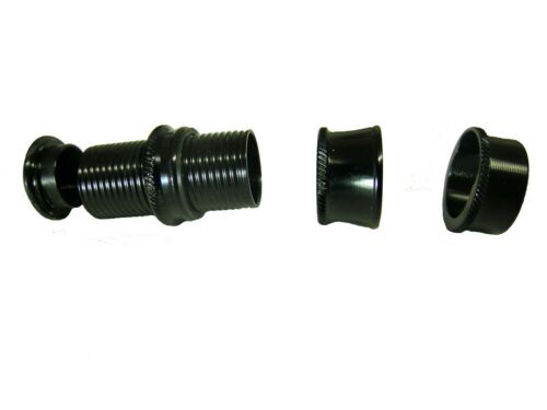 SKELETON REEL SEAT BLACK FOR 1WT/3WT FLY ROD WITH BURLED WOOD SPACER UL6B-S