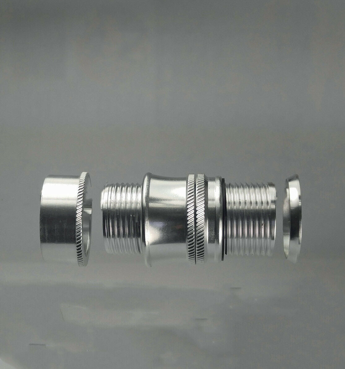 SKELETON REEL SEAT SILVER FOR 7WT/8WT FLY ROD WITH MAPLE WOOD SPACER UL6S-L