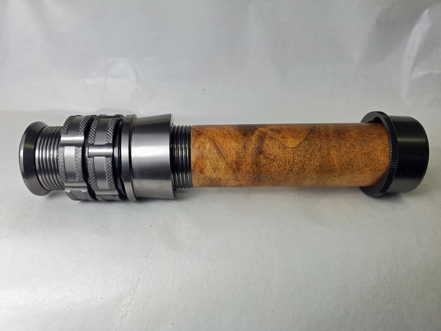 SKELETON REEL SEAT MATT GREY FOR LARGE FLY ROD WITH A BURLED SPACER UL13C