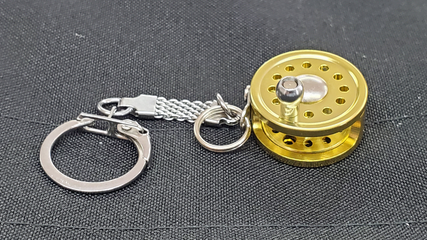 KEY RING MINIATURE FLY FISHING REEL
