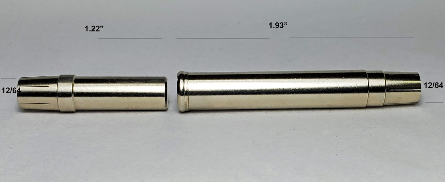 NICKEL SILVER FERRULES WITH ROD PLUG FOR YOUR BAMBOO FLY ROD.