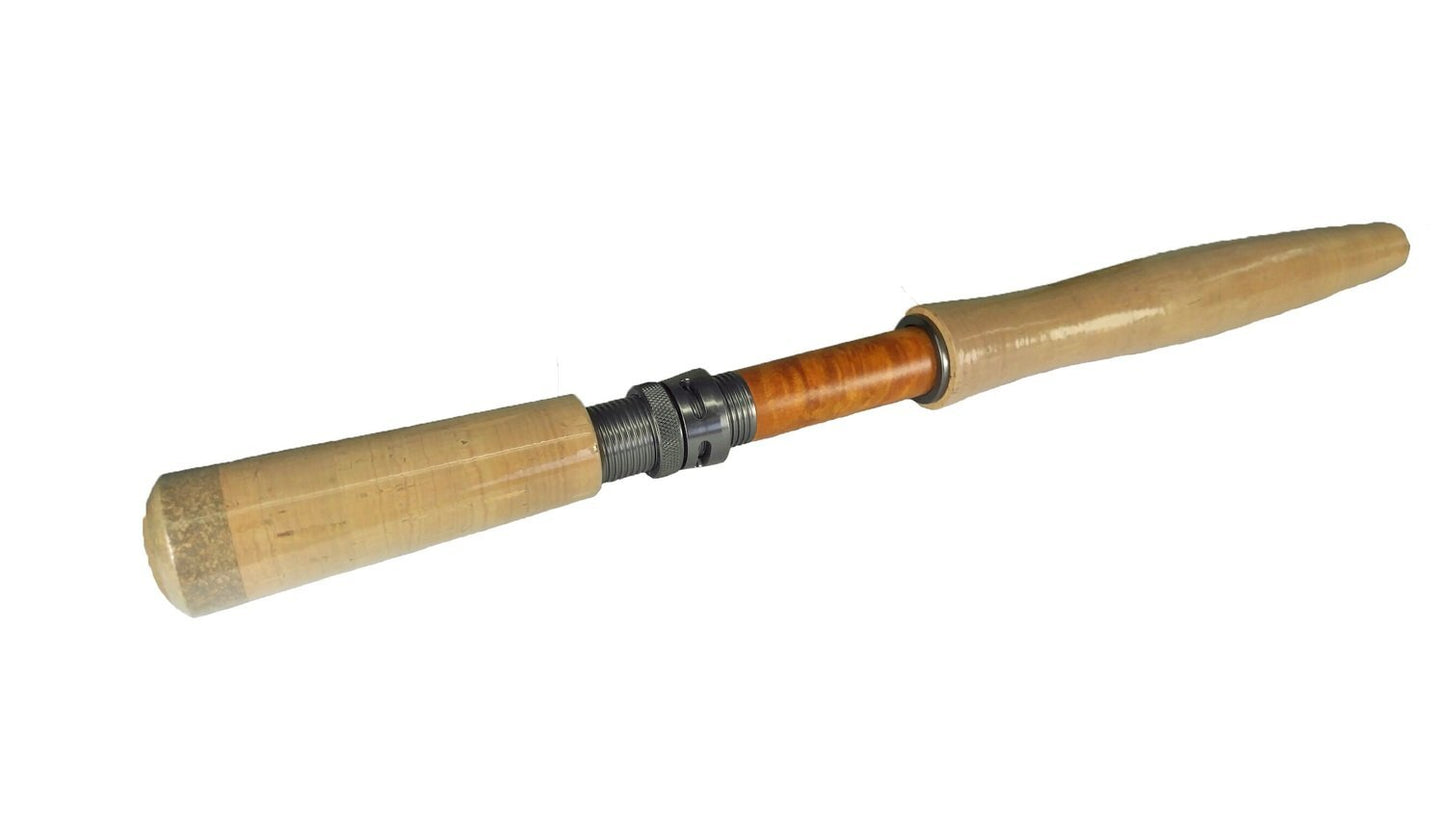ROD BUILDING KIT IM-8 GRAPHITE SWITCH FLY ROD BLANK 11ft 3/4WT 4PC GLOSS GREEN (GUNMETAL GREY)