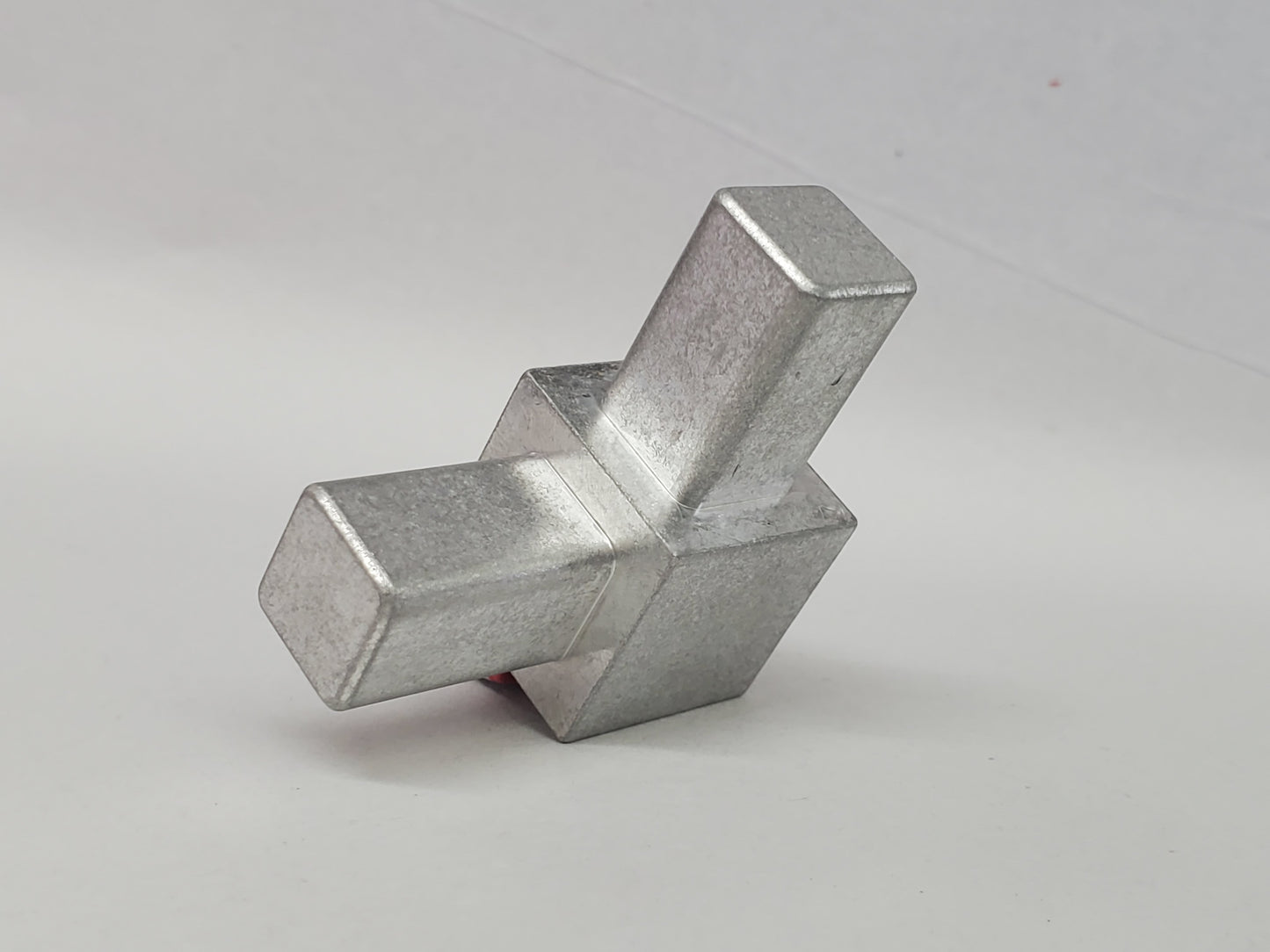Aluminum 2 way Connector for 3/4" Square Tube