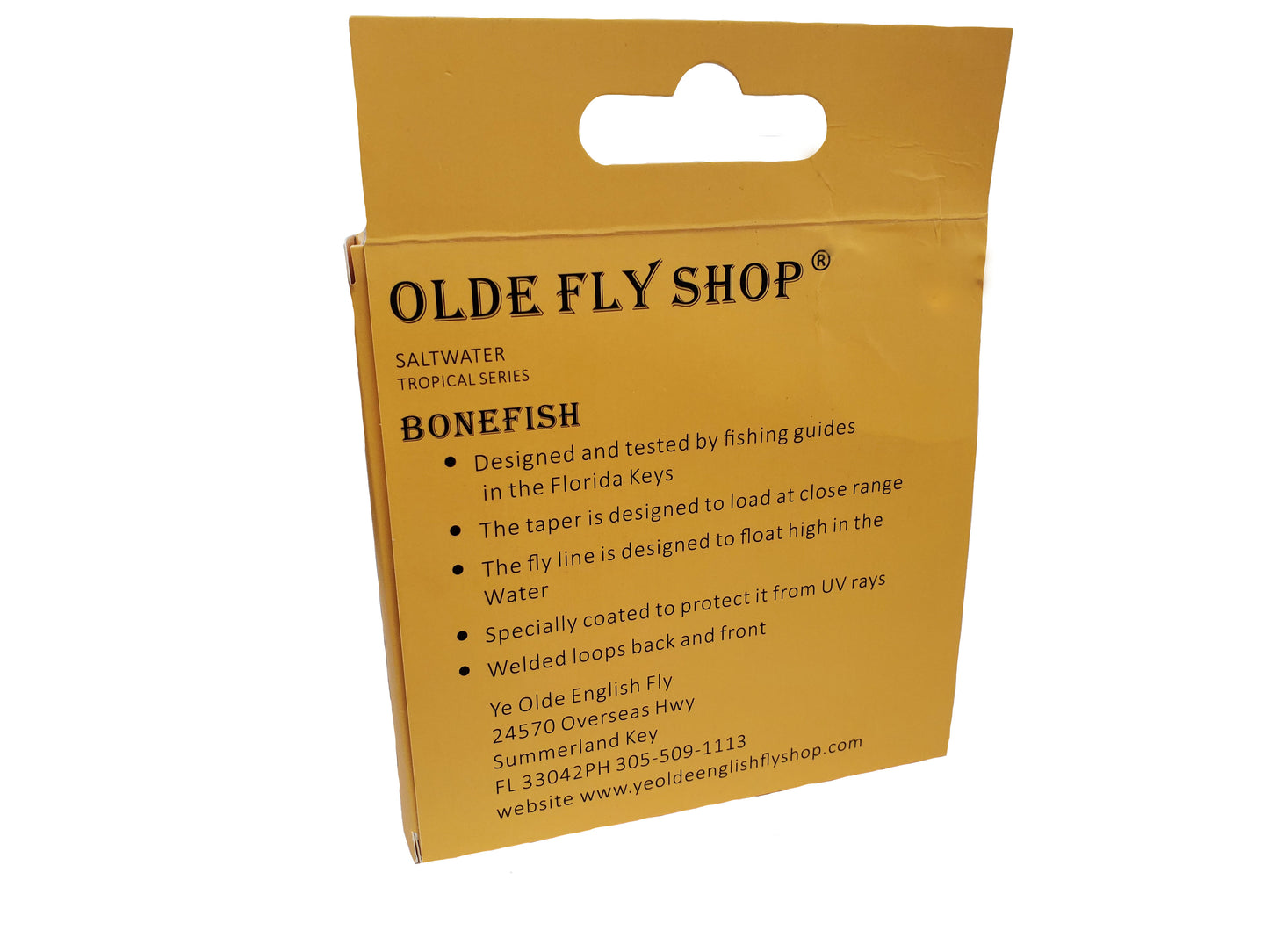 OLDE FLY SHOP TROIPICAL BONEFISH FLY LINE WF-8F / WF-9F WEIGHT FORWARD FLOATING