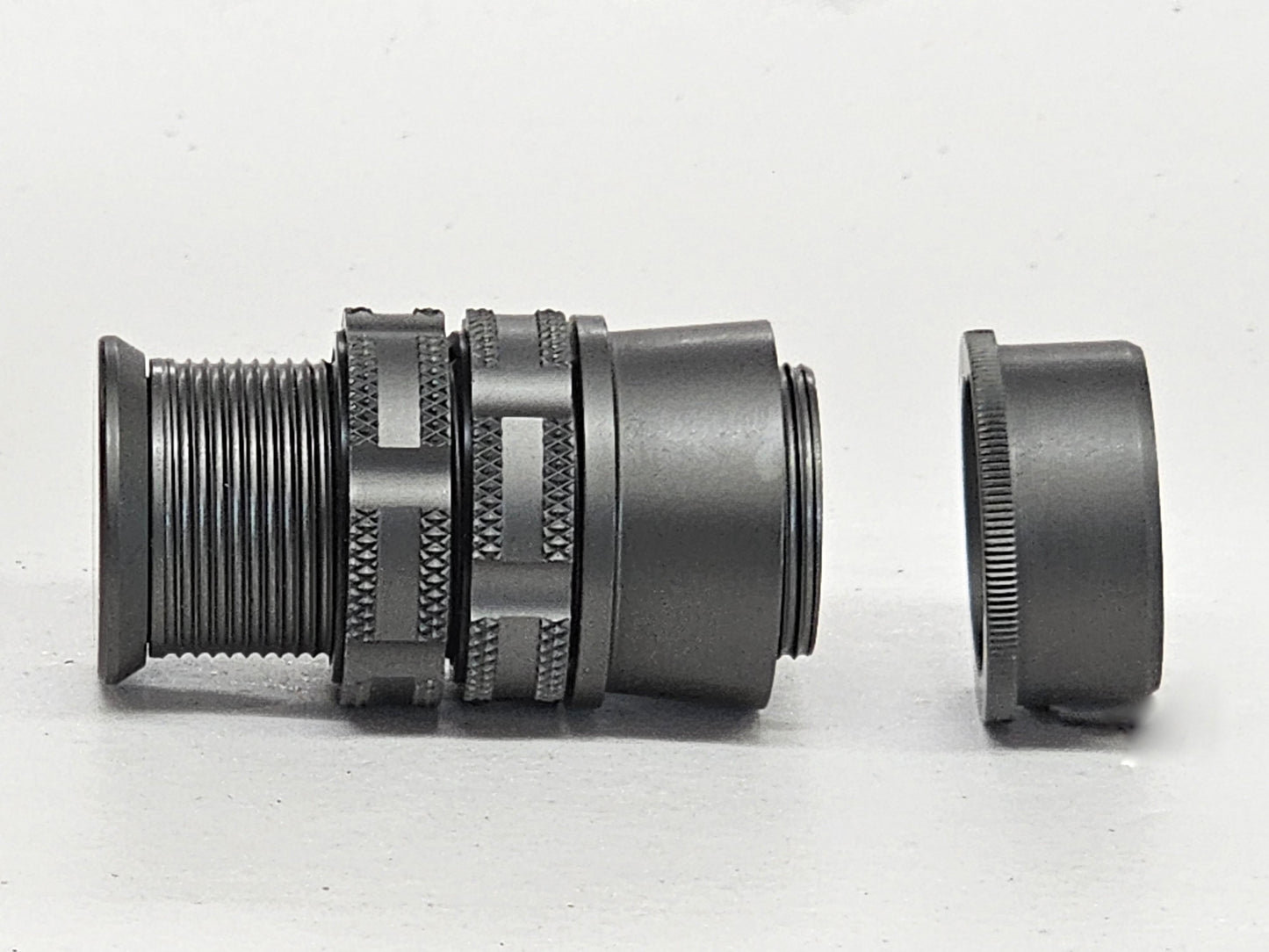 SKELETON REEL SEAT MATT GREY FOR LARGE FLY ROD WITH A BURLED SPACER UL13C