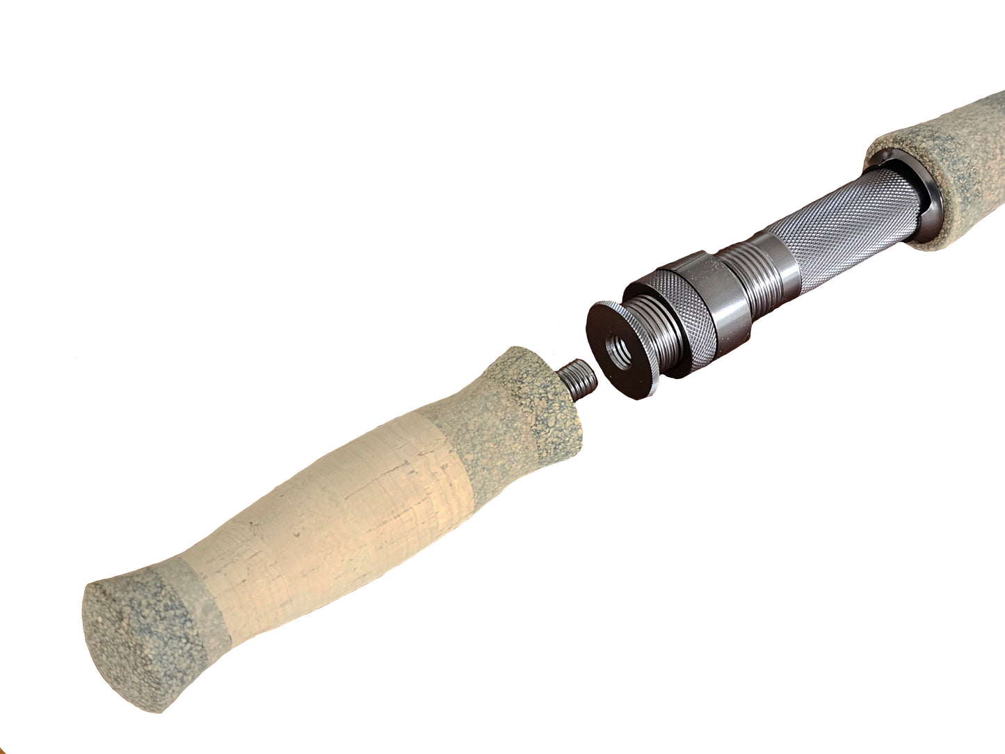 SWITCH /SPEY ROD REEL SEAT WITH FORWARD GRIP AND BUTT GRIP 6WT -8WT