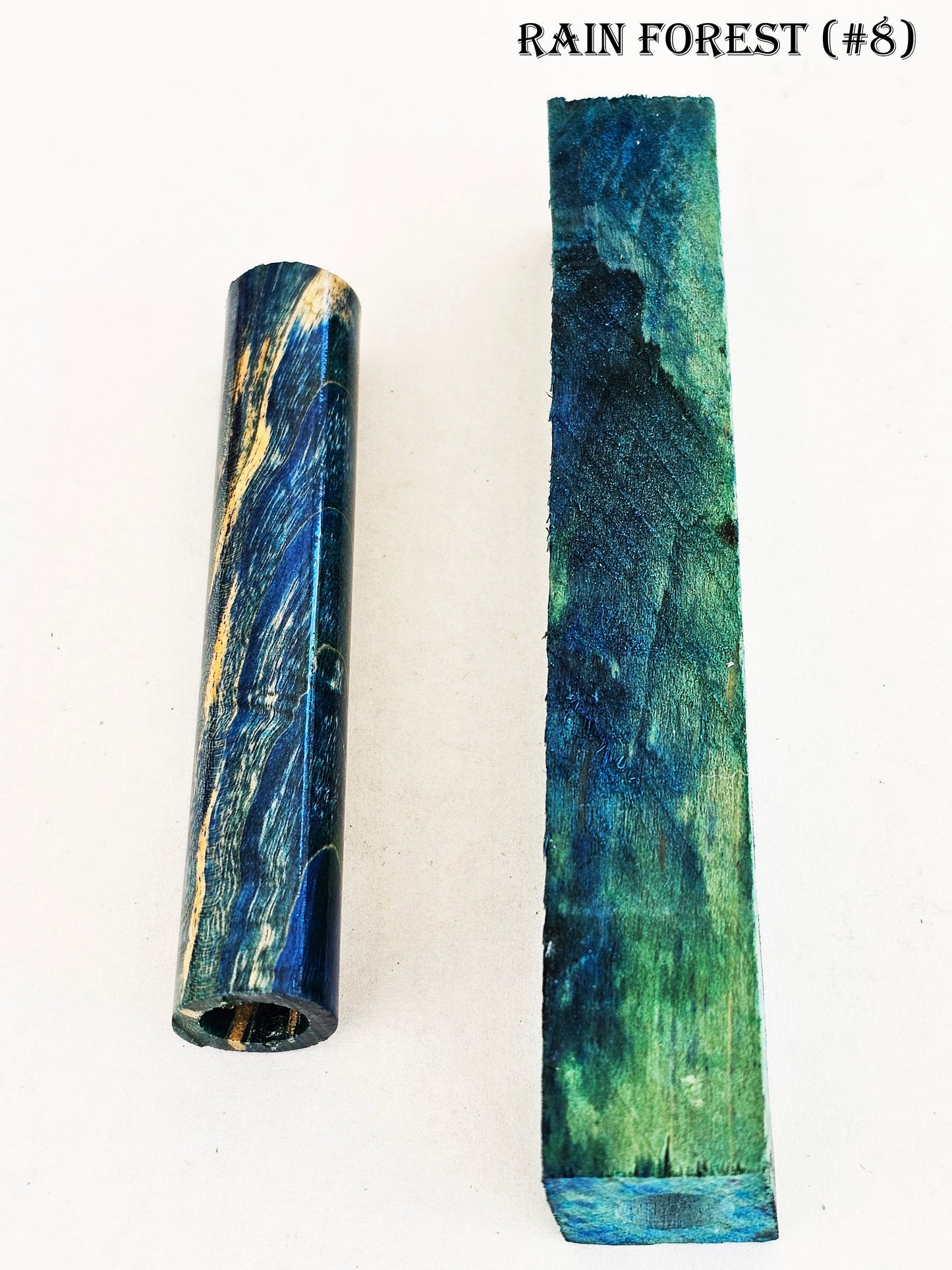 Stabilized Resin Tool Barrel Exotic wood block for reel seat spacer (9) different colors