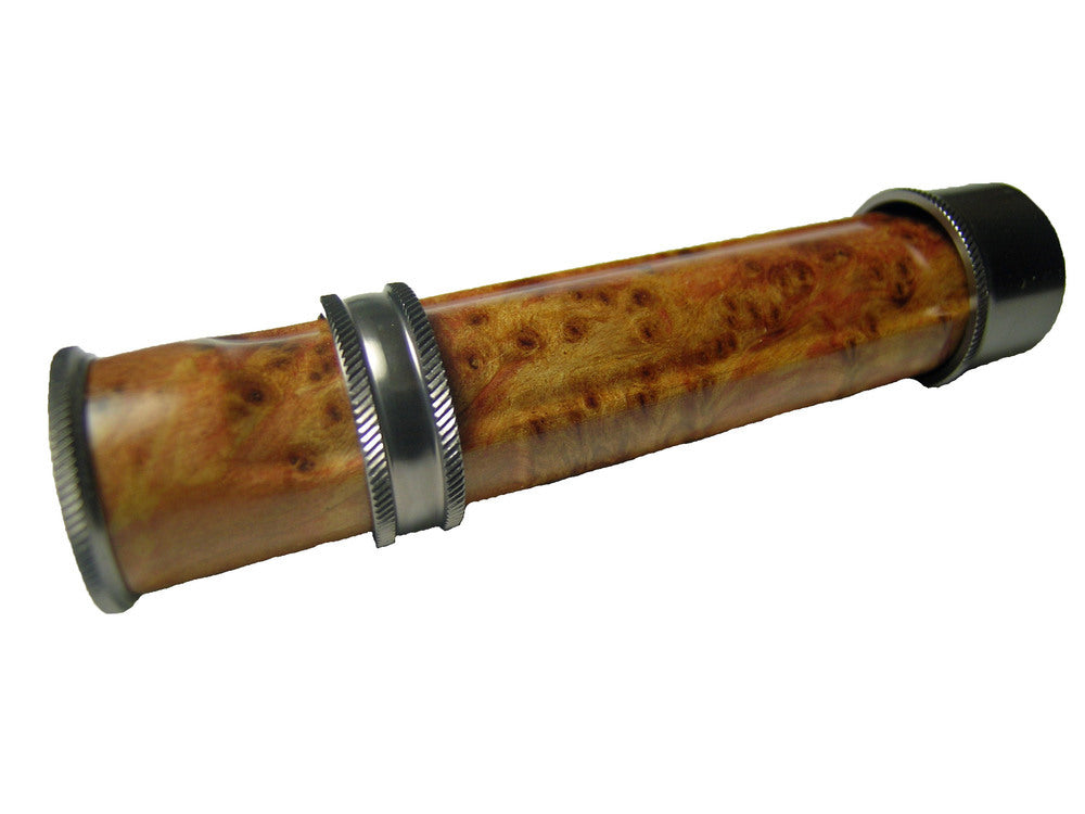 LITE WEIGHT BURLED WOOD GUNMETAL ALUMINUM SLID BAND REEL SEAT 3WT