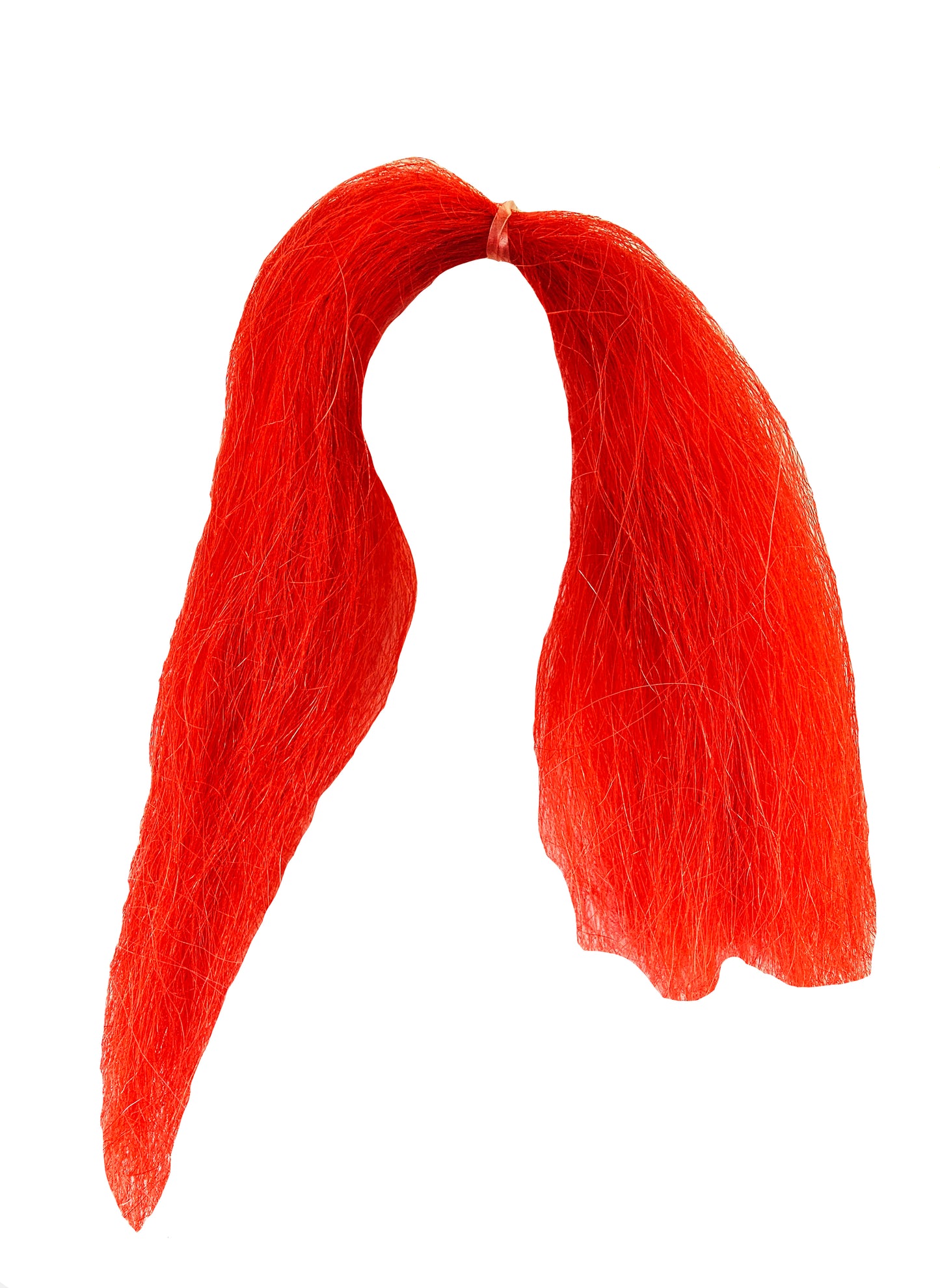 NATURAL YAK BODY HAIR FOR LARGE BAIT FISH PATTENS 12" RED