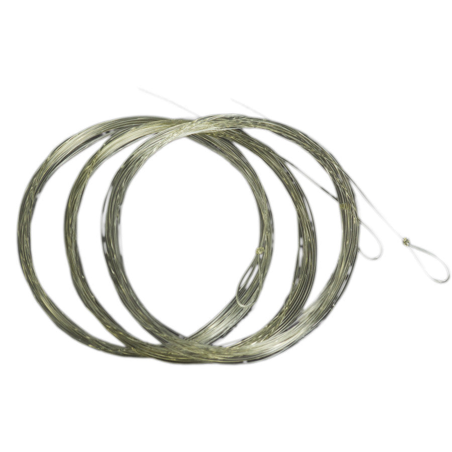 THREE (3) OLDE FLY SHOP SALTWATER KNOTLESS TAPERED LEADER WITH LOOP