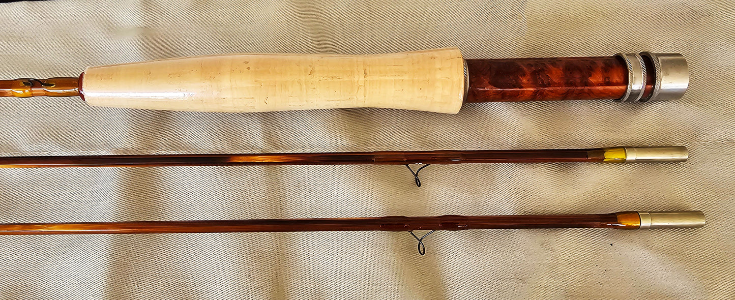 ROD BUILDING KIT BAMBOO FLY ROD BLANK 7' 6" 4WT 2PC 2 TIPS PAYNE 100 TAPER FLAMED (76240)