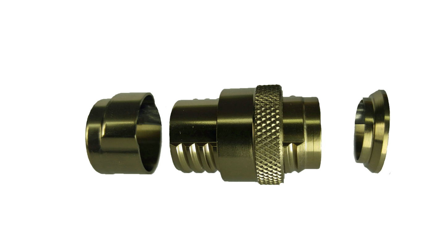 PRECISION MACHINED SKELETON REEL SEAT BRONZE SK DL4C DOWN LOCKING