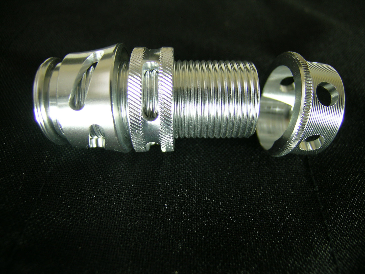 PRECISION MACHINED SKELETON REEL SEAT SILVER SK UL4S