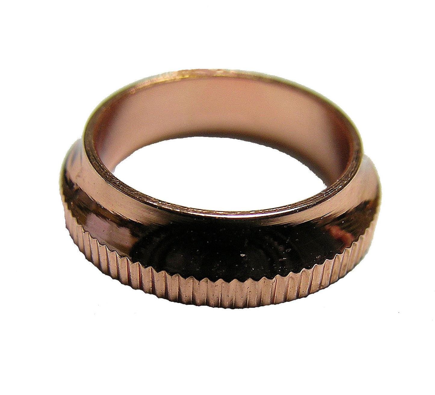 WINDING CHECK BRASS- BRIGHT COPPER PLATED KNURLED OUTER EDGE