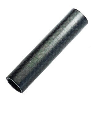 FLY ROD REEL SEAT SILVER ANODIZED ALUMINUM WAVE WITH A CARBON FIBER SPACER