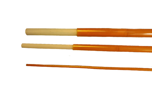 OLDE FLY SHOP TRADITIONAL FIBERGLASS FLY ROD BLANK 8FT 5WT 3PC AMBER COLOR