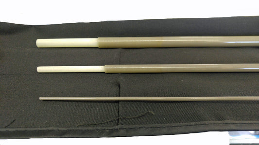 OLDE FLY SHOP TRADITIONAL FIBERGLASS FLY ROD BLANK 8FT 5WT 3PC MUSHROOM  COLOR