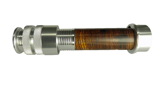 REEL SEAT COCOBOLO HARD WOOD TWO RING SILVER  HARDWARE .830 HOOD