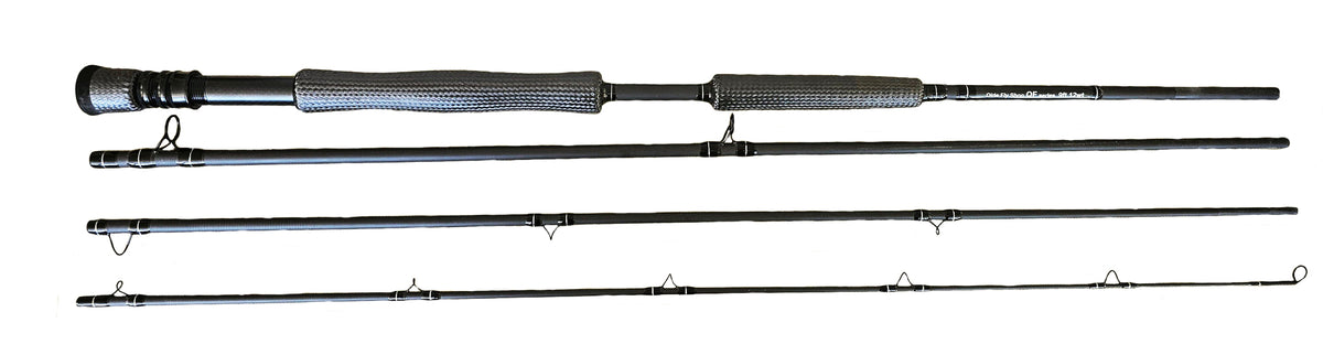 OLDE FLY SHOP 12WT 4PC GRAPHITE WITH CARBON GRIP AND REEL SEAT FLY ROD WITH FIGHTING BUTT AND FORWARD GRIP