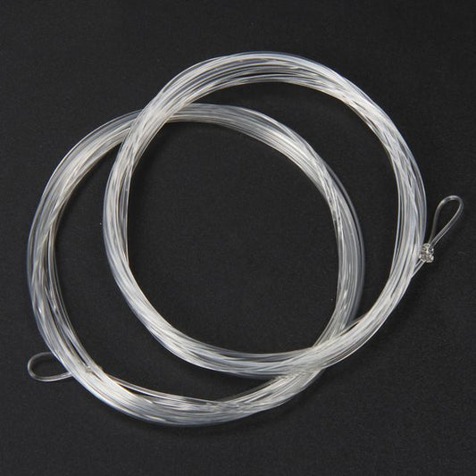 TWO (2) OLDE FLY SHOP FLUOROCARBON KNOTLESS TAPERED LEADER WITH LOOP 0X - 7X