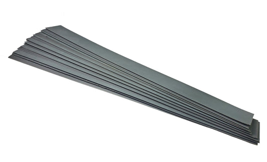 50 STRIPS 11" X 1" MIROFINISHING PAPER FOR LAPPING NICKEL SILVER FERRULES