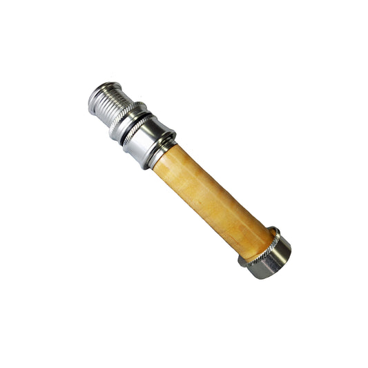 SKELETON REEL SEAT SILVER FOR 4WT/6WT FLY ROD WITH MAPLE WOOD SPACER UL6S-M