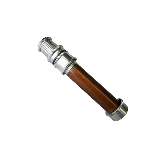 SKELETON REEL SEAT SILVER FOR 1WT/3WT FLY ROD WITH WALNUT WOOD SPACER UL6S-S