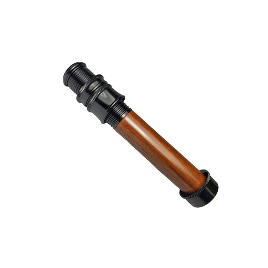 SKELETON REEL SEAT BLACK FOR 4WT/6WT FLY ROD WITH WALNUT WOOD SPACER UL6B-M