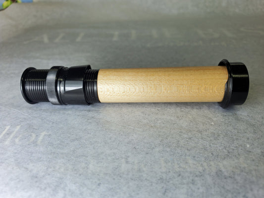 SKELETON REEL SEAT BLACK FOR 1WT/3WT FLY ROD WITH MAPLE SPACER UL8B