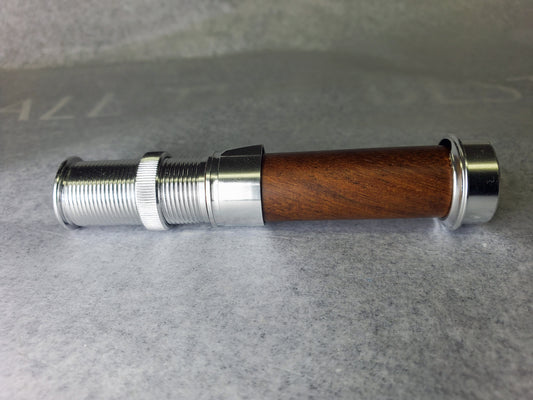SKELETON REEL SEAT SILVER FOR 1WT/3WT FLY ROD WITH WALNUT SPACER UL8S