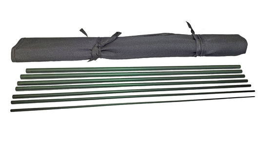IM-8 GRAPHITE TRAVEL FLY ROD BLANKS 5WT 7PC 9FT DARK MATTE GREEN