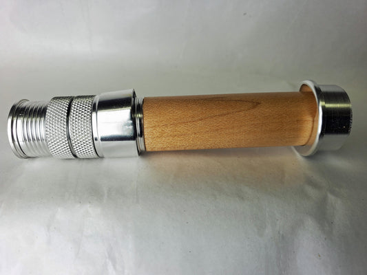 SKELETON REEL SEAT SILVER FOR 3WT/5WT FLY ROD WITH MAPLE SPACER UL1S