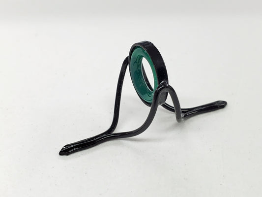 BLACK FRAME  GREEN AGATE STRIPPING GUIDE FOR YOUR BAMBOO ROD