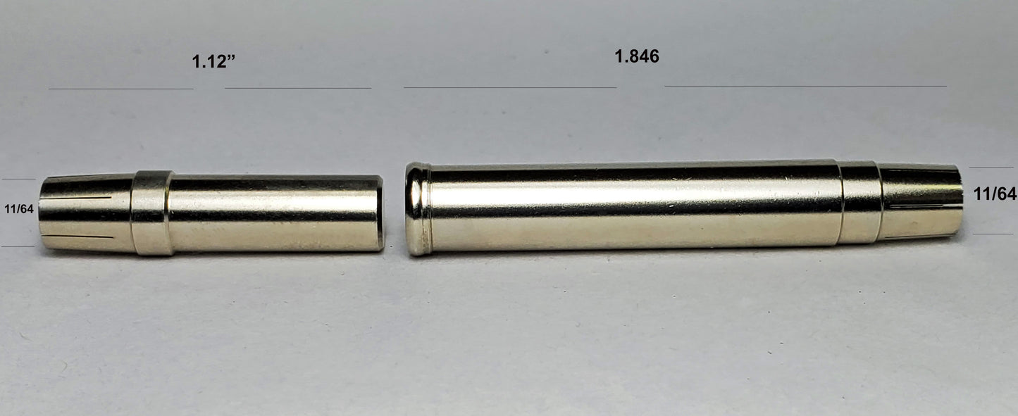 HALF SET 18% NICKEL SILVER FERRULES