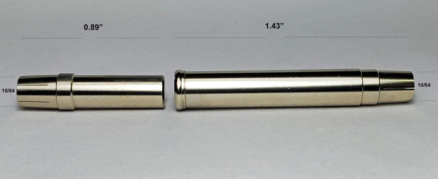 NICKEL SILVER FERRULES WITH ROD PLUG FOR YOUR BAMBOO FLY ROD.