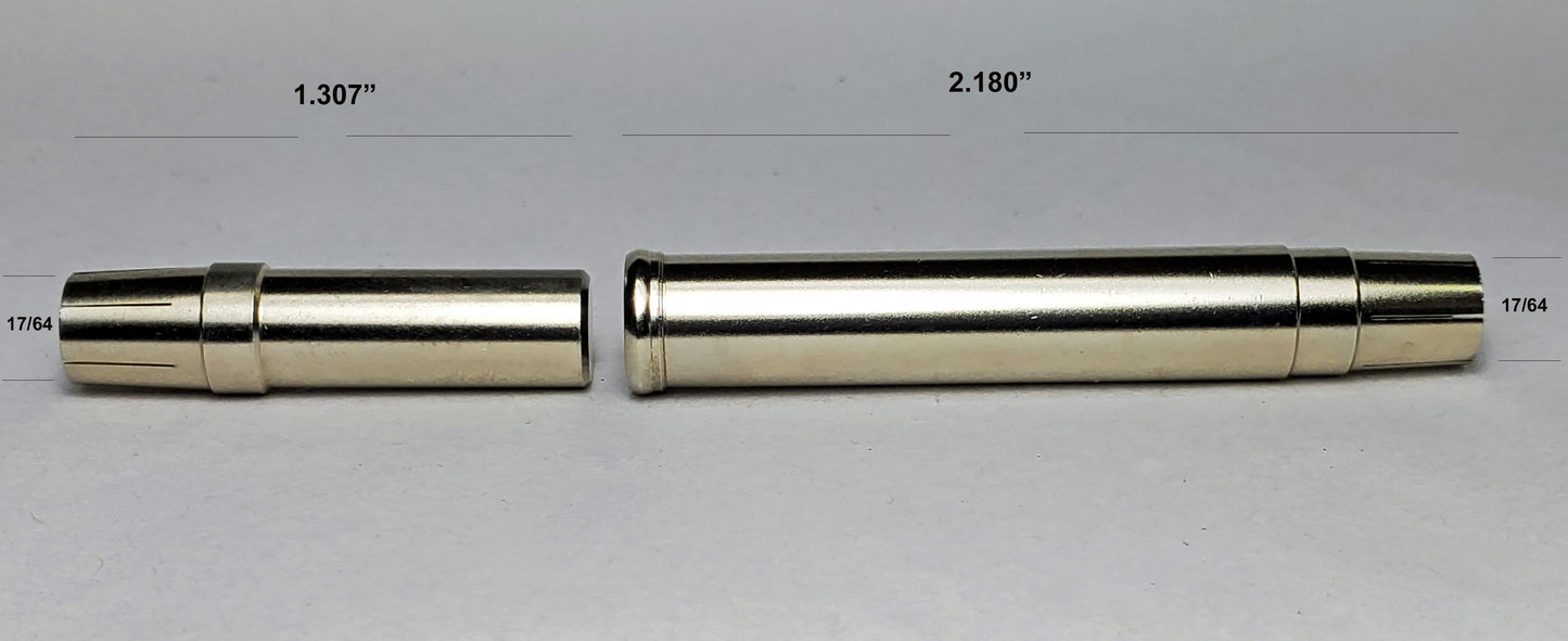 NICKEL SILVER FERRULES WITH ROD PLUG FOR YOUR BAMBOO FLY ROD.