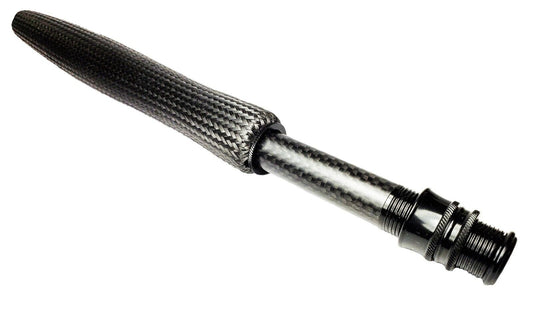 CARBON FIBER HALF  WELLS FLY ROD GRIP, CARBON SPACER,BLACK SKELETON REEL SEAT, UL6B-M