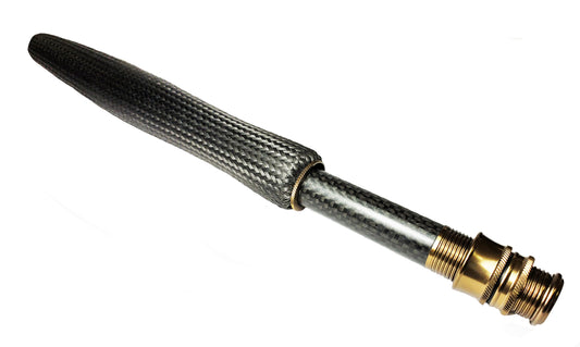 CARBON FIBER HALF WELLS FLY ROD GRIP, CARBON SPACER,BRONZE SKELETON REEL SEAT, UL6C-M