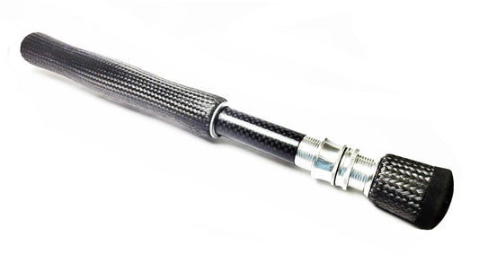 CARBON FIBER FULL WELLS  FLY ROD GRIP, BUTT,CARBON FIBER SPACER,SILVER SKELETON REEL SEAT, UL6S-L