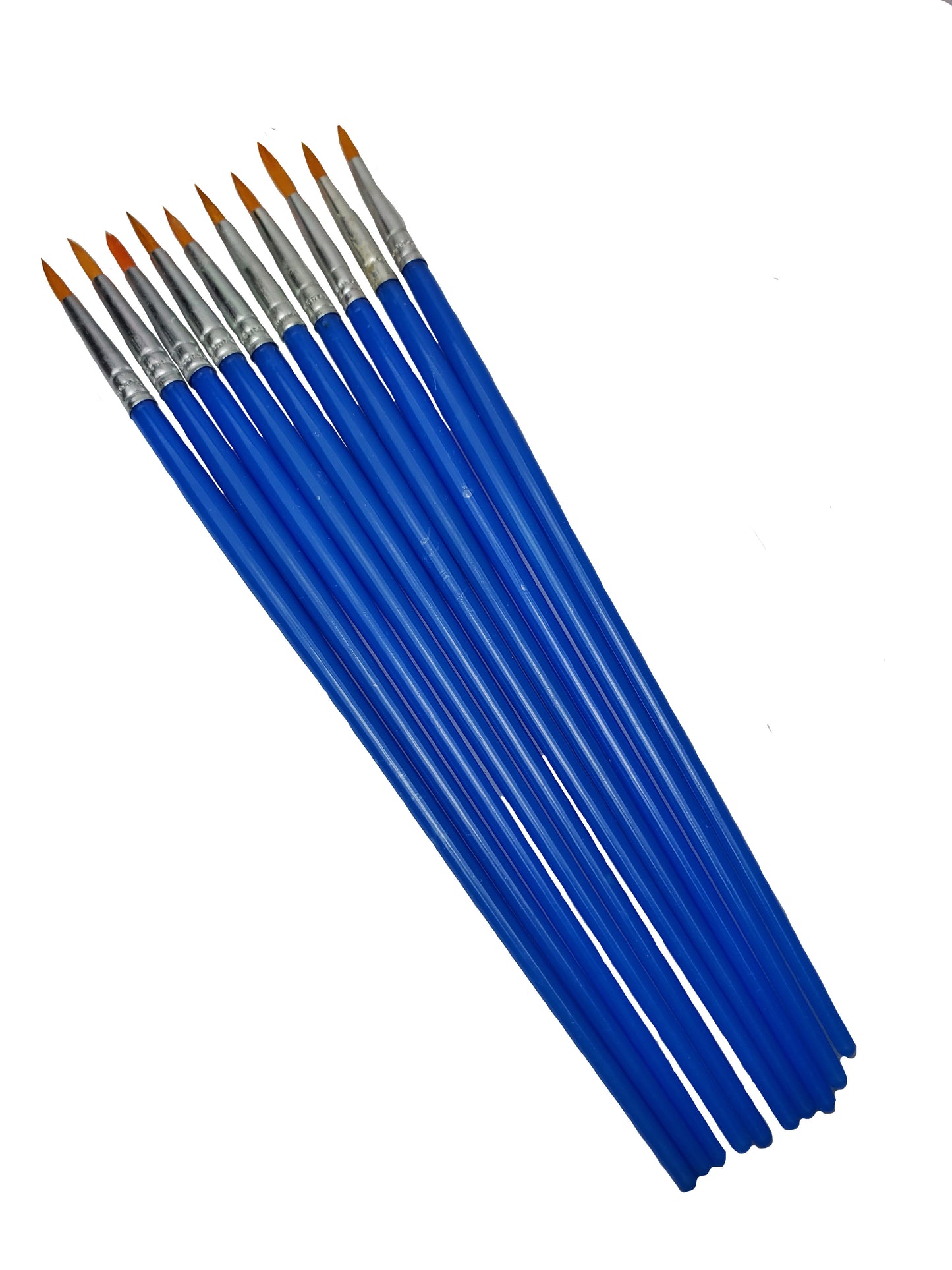 10 TEN ROD BUILDERS BRUSHES FOR THREAD APOXY FINISH APPLICATION
