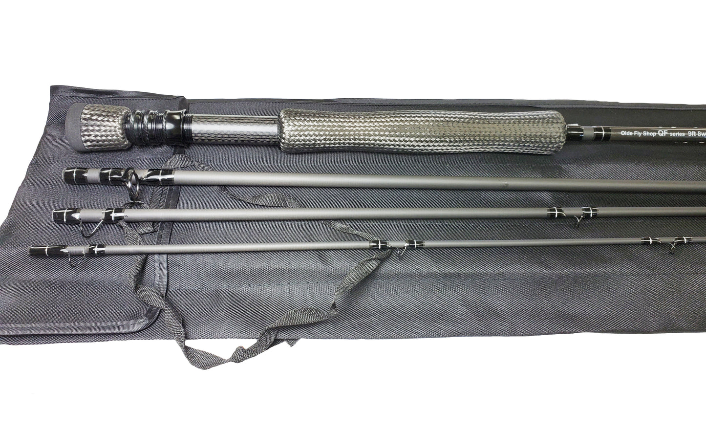 WE HAVE JUST ADDED A NEW LINE OF FLY RODS. THIS ONE IS A FAST ACTON 9FT 4PC 11WT RAW CARON FIBER WITH A CARBON FIBER REEL SEAT , GRIP AND FIGHTING BUTT