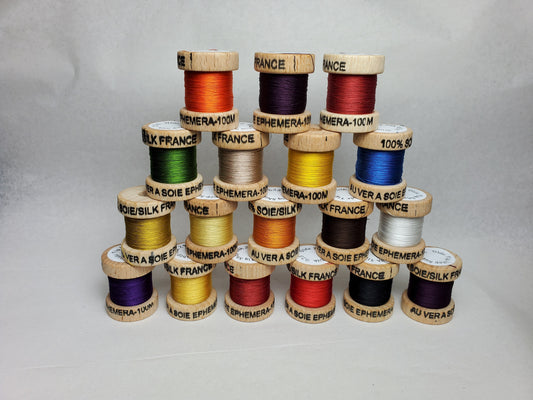 EPHEMERA PURE SILK THREAD - BAMBOO ROD WRAPPING THREAD MADE IN FRANCE