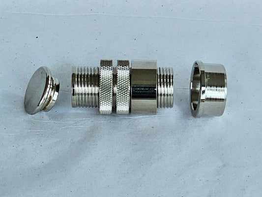 CNC MACHINED SKELETON REEL SEAT NICKEL SILVER UL8NS FOR 4WT/5WT/6WT FLY ROD